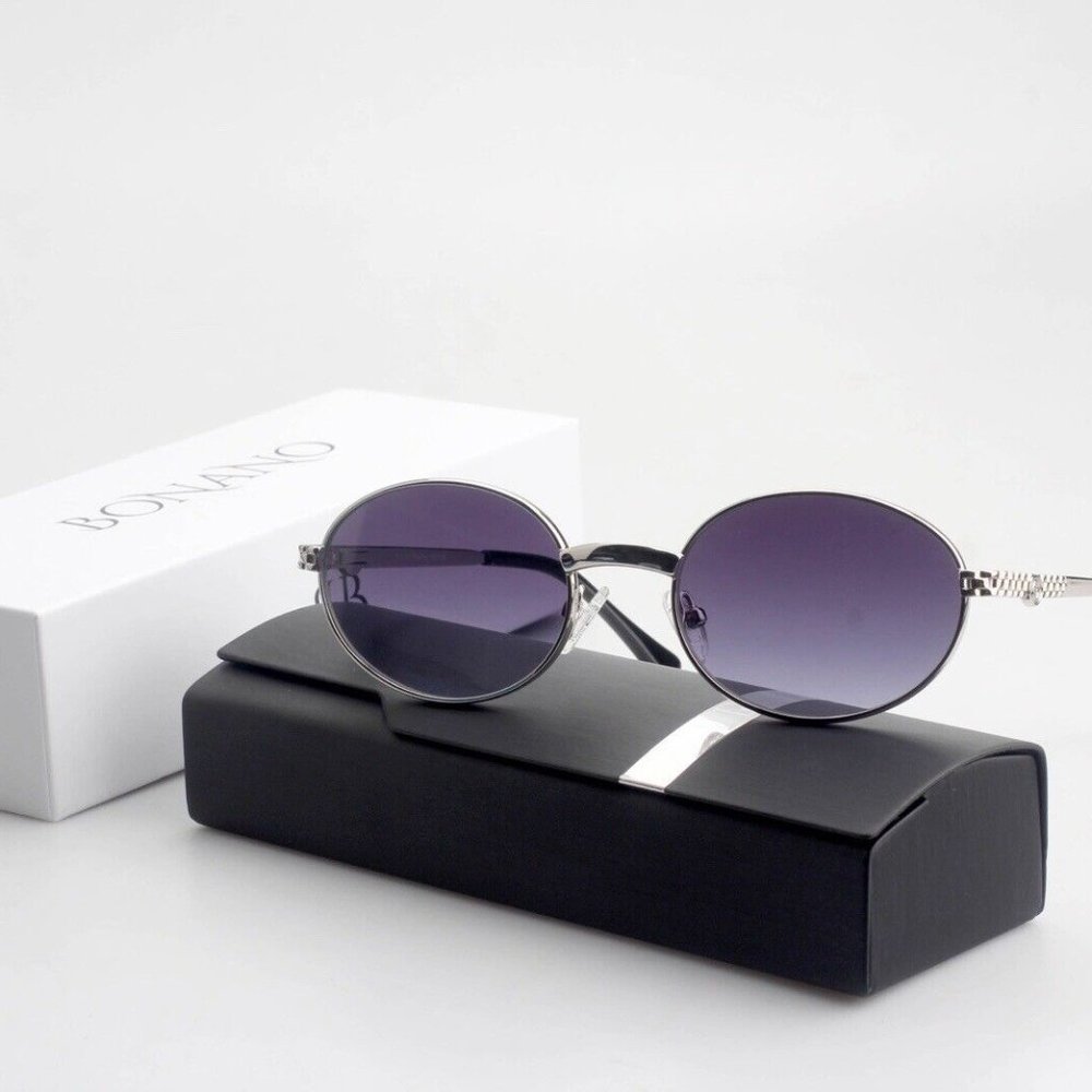 Bonano Portofino Jubilee silver Frames Sunglasses Glasses Vintage Design… - Picture 5 of 8